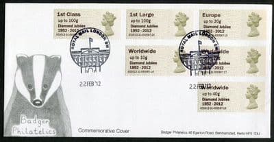 P&G Machin 'Diamond Jubilee 1952-2012' Overprint, STV, London SW
