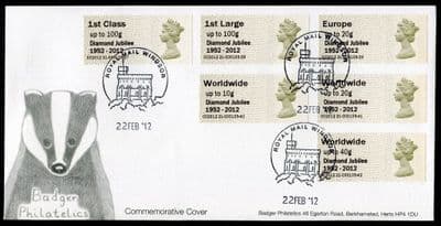 P&G Machin 'Diamond Jubilee 1952-2012' Overprint, STV, Windsor
