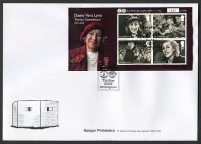 Valour & Victory- Euro PhilEx Overprint, MS, Birmingham