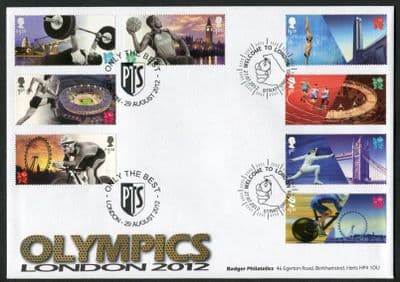 Welcome to London 2012 Combi, MSDBL, Stopwatch & PTS Logo