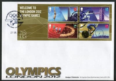 Welcome to London 2012 Miniature Sheet
