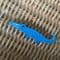 (Sold) A Blue Crocodile Brooch By Lea Stein of Paris - or Maybe an Alligator Pin