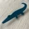 (Sold) A Blue Crocodile Brooch By Lea Stein of Paris - or Maybe an Alligator Pin