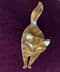 (Sold)Cat Pin by Lea Stein of Paris  -Golden Brown Tortoiseshell Cat Pin