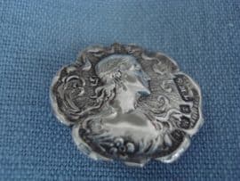 1902 Birmingham Hallmarked Silver Button(SOLD)