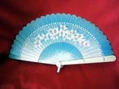1920's -1930's Celluloid Brise Fan with Floral Decoration Sold