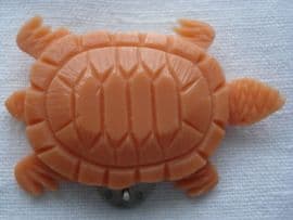 1930's/1940's Faux Coral Turtle Dress Clip (SOLD)