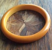 1930s - 1940s Bakelite Bangle - Yellow