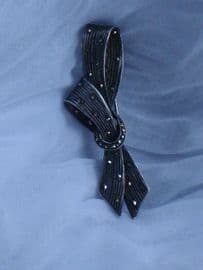 1940's/1950's Silver and Marcasite Bow Brooch