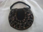 1940's Austrian Petit Point Bag - Horseshoe Shape