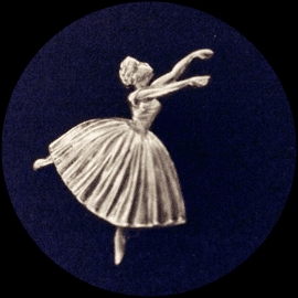 1940's Silver Ballerina Brooch - Ballet Dancer Pin -Swan Lake (SOLD)