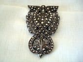 1940's Sterling Silver and Marcasite Dress Clip (SOLD)