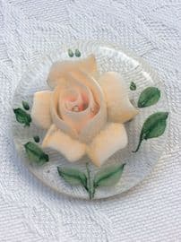 1940s/1950s Lucite Brooch with Apricot  Rose on hold