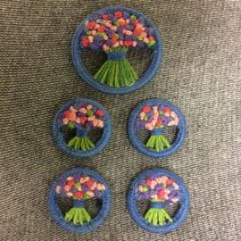 1940s Buttons and Brooch