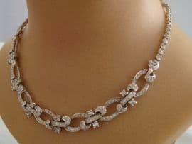 1940s Diamante Necklace signed Pennino USA (Sold)