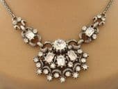 1940s Signed CORO Necklace - Vintage Diamante Necklet from USA (SOLD)