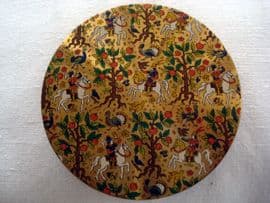 1950's Le Rage Compact with Medieval Scenes of Hawking & Riding through a Forest (SOLD)