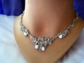 1950's Marcasite and Blister Pearl Necklet (Sold)