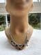 1950's Vintage Diamante Necklace with Blue  Paste Detail