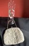 1950s - 60s Beaded and Sequinned Handbag - Hong Kong - Creamy White Perfect for Bride
