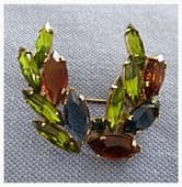 1950s Brooch - Victory Laurel Style Pin - Gorgeous Vintage Designer Jewellery