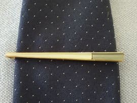 1950s era Tie Clip in Mother of Pearl Effect - Modernist design (sold)