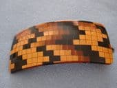 1950s Hair Clip - Lucite chequerboard effect - French Vintage Hair Accessory (sold)