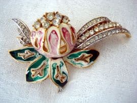1960's 1970's Exotic Flower Bloom Brooch (SOLD)