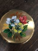 1960's Floral Rose Compact - as new Boots brand