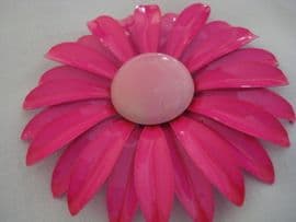1960's Flower Brooch in Hot and Baby Pink (SOLD)