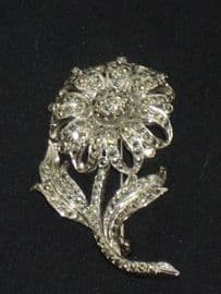 1960's Marcasite Flower Brooch (sold)