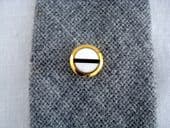 1960's Round Mother of Pearl Tie Tack in the Art Deco Revival Style (Sold)