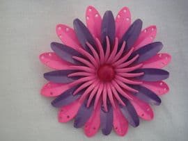 1960's Vintage Flower Brooch in Hot Pink and Purple (SOLD)