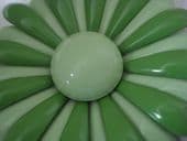 1960's Vintage Flower Brooch in two shades of Green (SOLD)