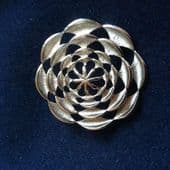 1960s - 1970s Modernist Brooch by Sarah Coventry - Silver tone Open Circle (SOLD)