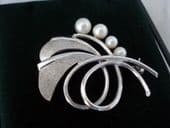 1970's Silver and Cultured Pearl Brooch by Mikimoto (SOLD)