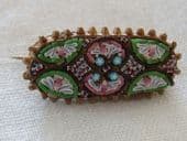 19th Century Miniature Micro Mosaic Brooch (Sold)