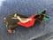 A Black and  Red Cubist Cat Brooch  - Art Deco Style Cat Pin by Lea Stein Paris