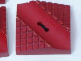 A Dozen Red Art Deco Buttons (SOLD)