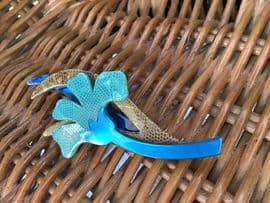 A Lea Stein Flower Brooch - Vintage 1980s Flower Pin