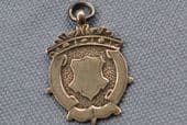 A Sterling Silver Fob Medal - Vacant Shield - Birmingham 1934