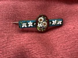 A Victorian Micro Mosaic Bar Brooch - Circa 1880s
