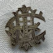 AEI- Amity, Eternity, Infinty - Sentimental Victorian Silver Pin- Circa 1860s - 1890's