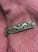 Alexander Ritchie Iona Design Sterling Silver Celtic Beasts Brooch