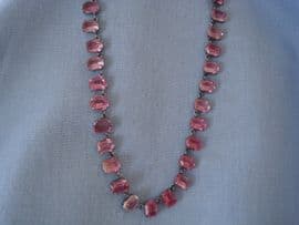 Amazing Art Deco Necklace in many shades of Pink (SOLD)