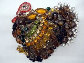 Amazing Vintage Turkey Brooch! (SOLD)