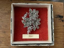 An Exquisite Marcasite Pansy Brooch - Rare 1960's  Flower Brooch signed Exquisite