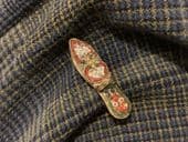 An Italian Micro Mosaic Brooch in the shape of a Shoe or Slipper