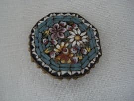An Octagonal Micro Mosaic Brooch - Circa 1890 - 1910 (Sold)