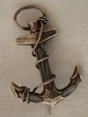 Anchor Brooch - Victorian Sterling Silver set with Grey Banded Agate 1898 (sold)